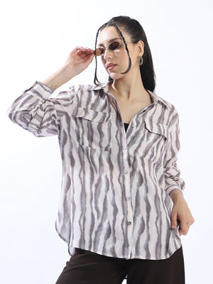 Hubberholme Spring Summer Comfort Printed Casual Shirt