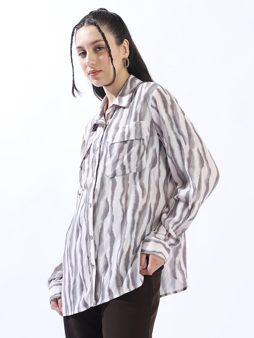 Hubberholme Spring Summer Comfort Printed Casual Shirt