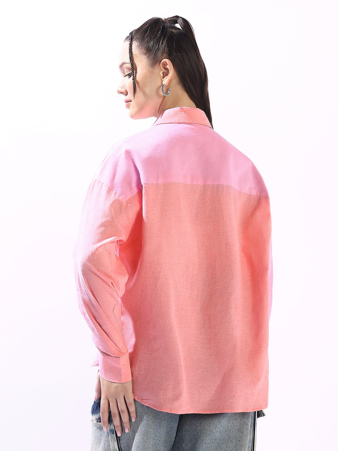 Hubberholme Women Custom Colourblocked Casual Shirt