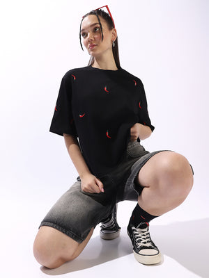 Hubberholme Embroidered Round Neck Short Sleeves T-shirt