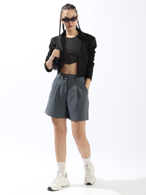 Hubberholme Women High-Rise Relaxed Fit Shorts