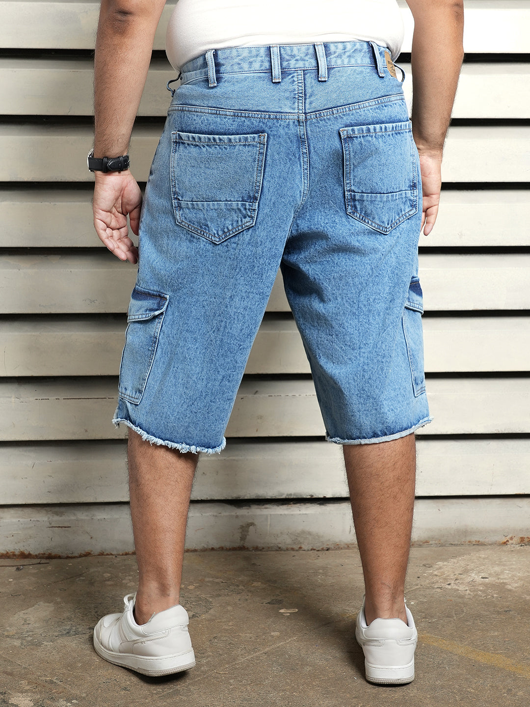 Men Relaxed Fit Cotton  Mid-Rise Casual Shorts