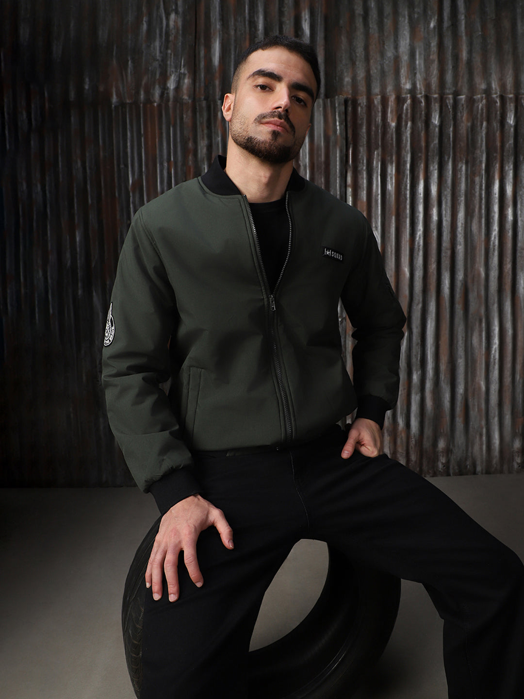 High Star Men Camouflage Windcheater and Water Resistant Tailored Jacket