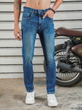 Men Straight Tappered Fit Heavy Fade Cotton Jeans