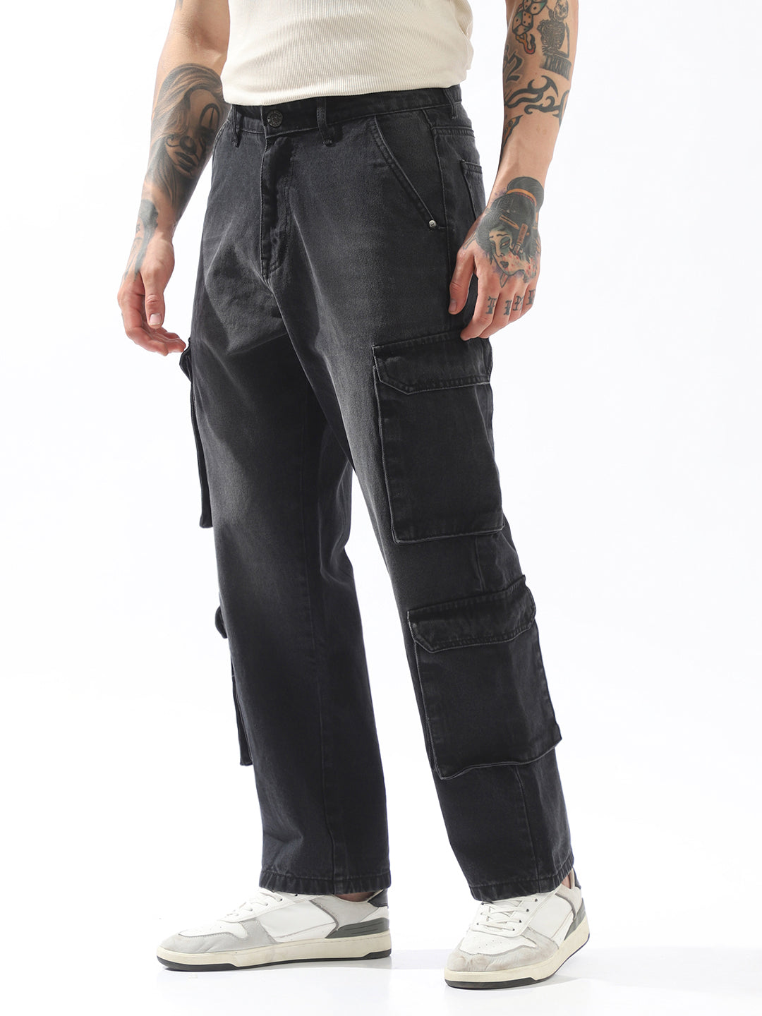 High Star Men Comfort Straight Fit Mid-Rise Jeans