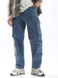 High Star Men Comfort Straight Fit Mid-Rise Jeans
