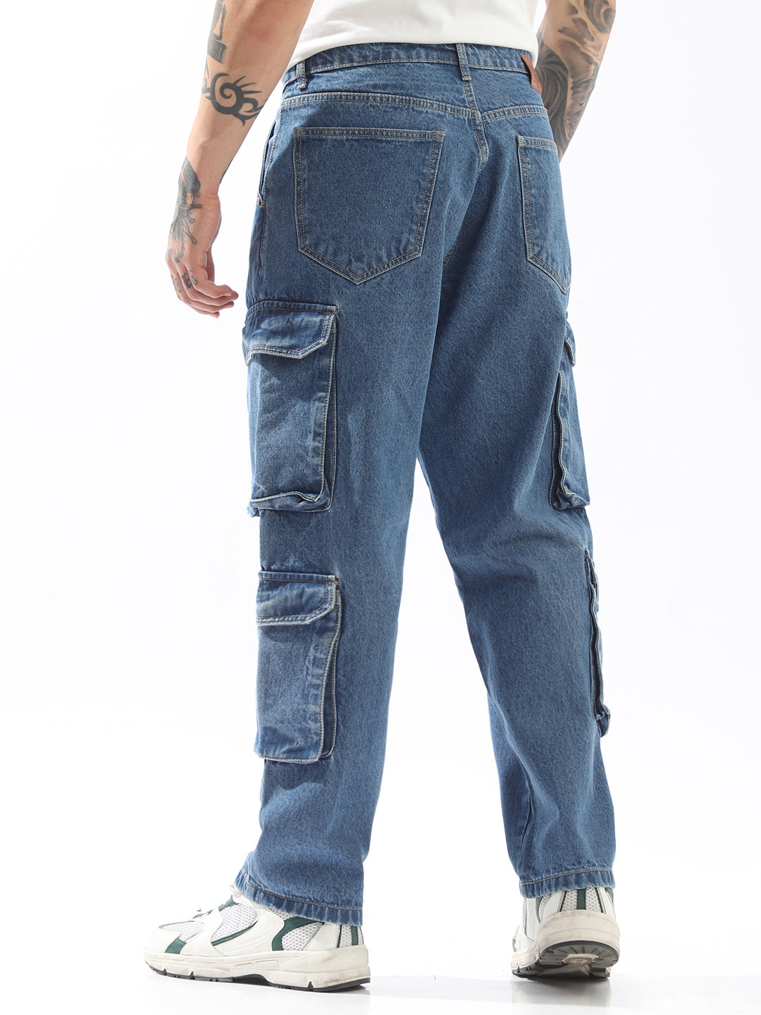 High Star Men Comfort Straight Fit Mid-Rise Jeans