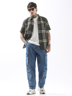 High Star Men Comfort Straight Fit Mid-Rise Jeans
