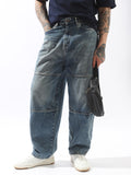 High Star Men Comfort Straight Fit Mid-Rise Heavy Fade Non Stretchable Jeans