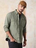 High Star Men Solid Regular fit Spread Full Sleeve Shirts