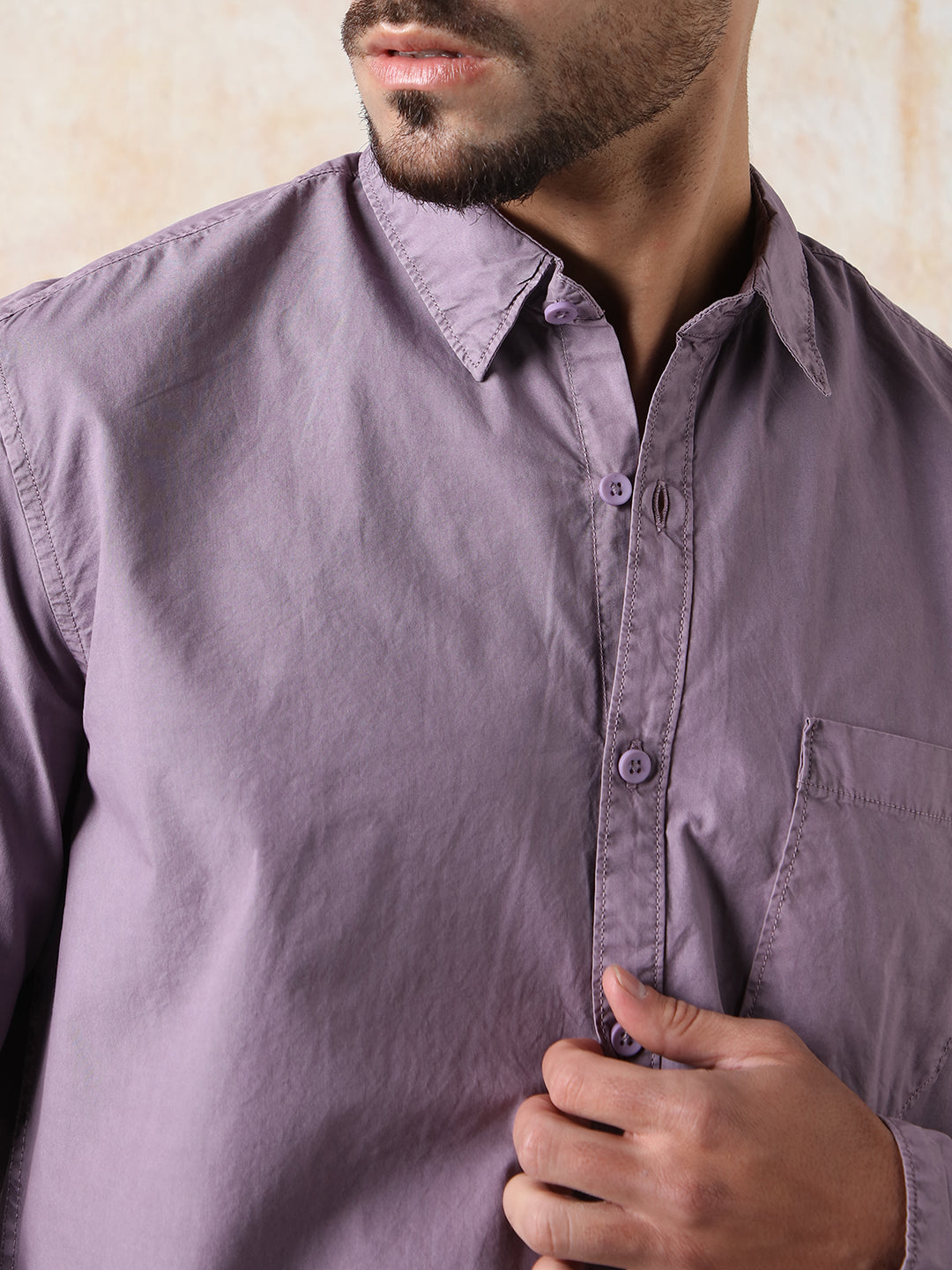 High Star Men Solid Regular Fit Spread Full Sleeve Shirts