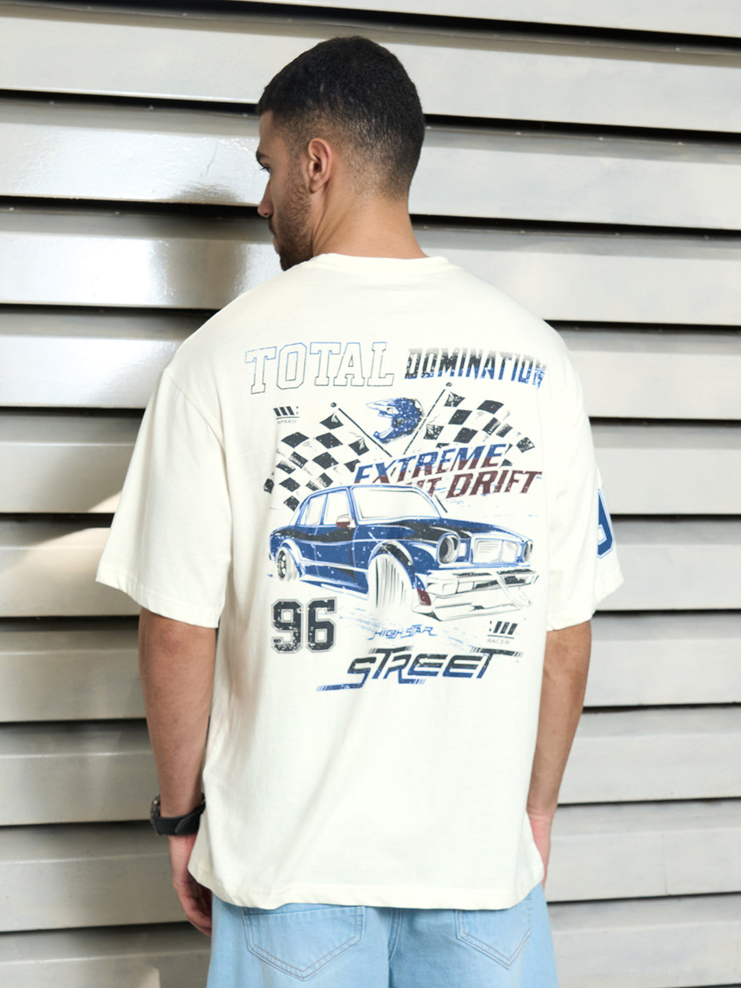 Men Cotton Short Sleeves Round Neck Printed Relaxed Fit Tshirt