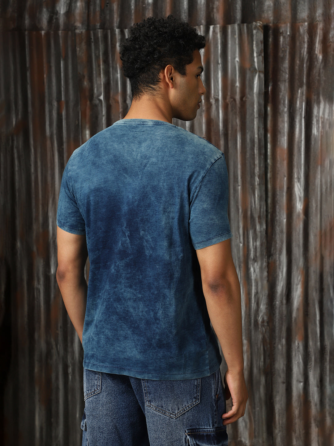 Men Printed Cotton Regular Fit  Round neck Short Sleeve T-Shirts