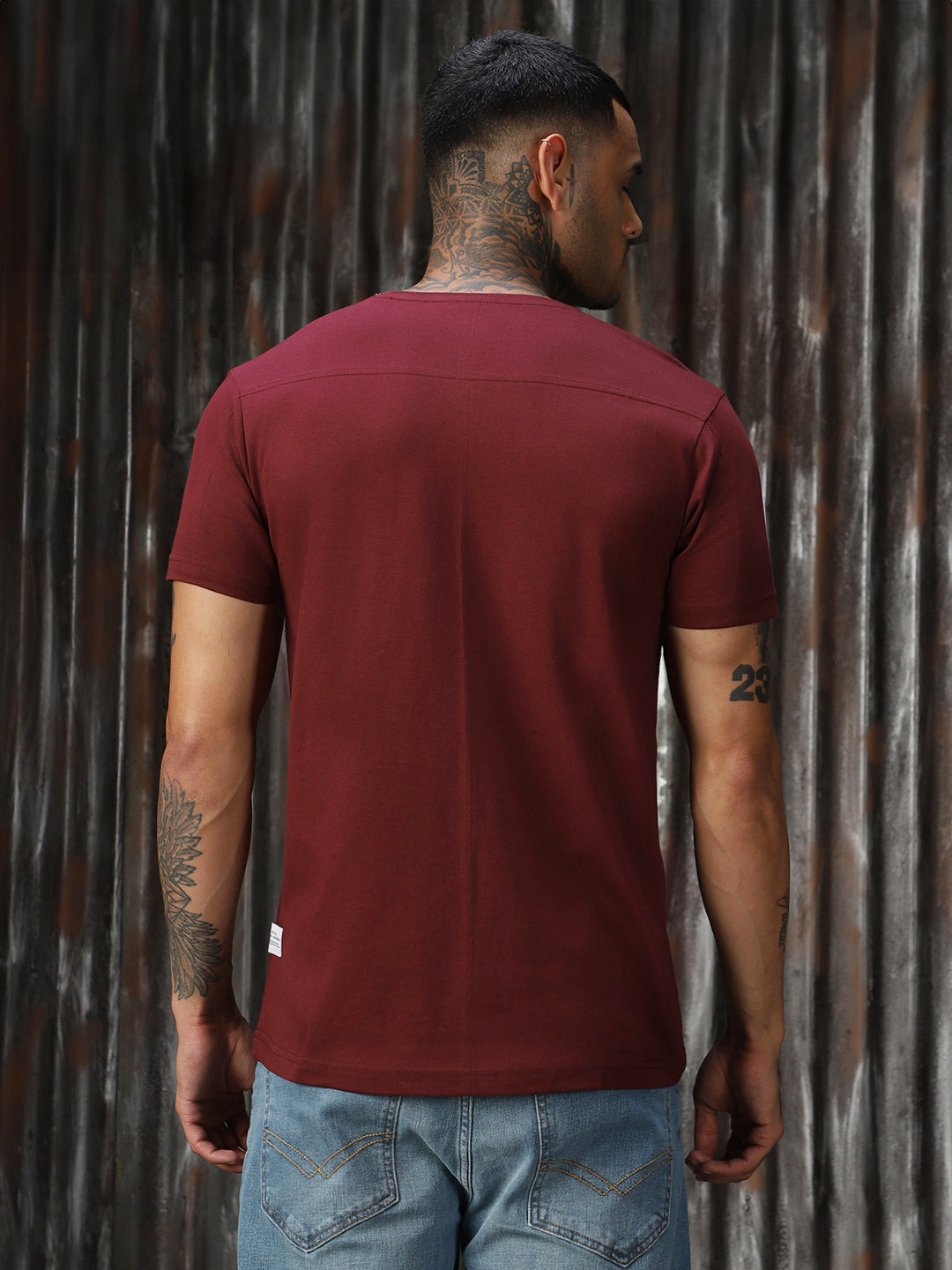 Men Printed Cotton Regular Fit  Round neck Short Sleeve T-Shirts