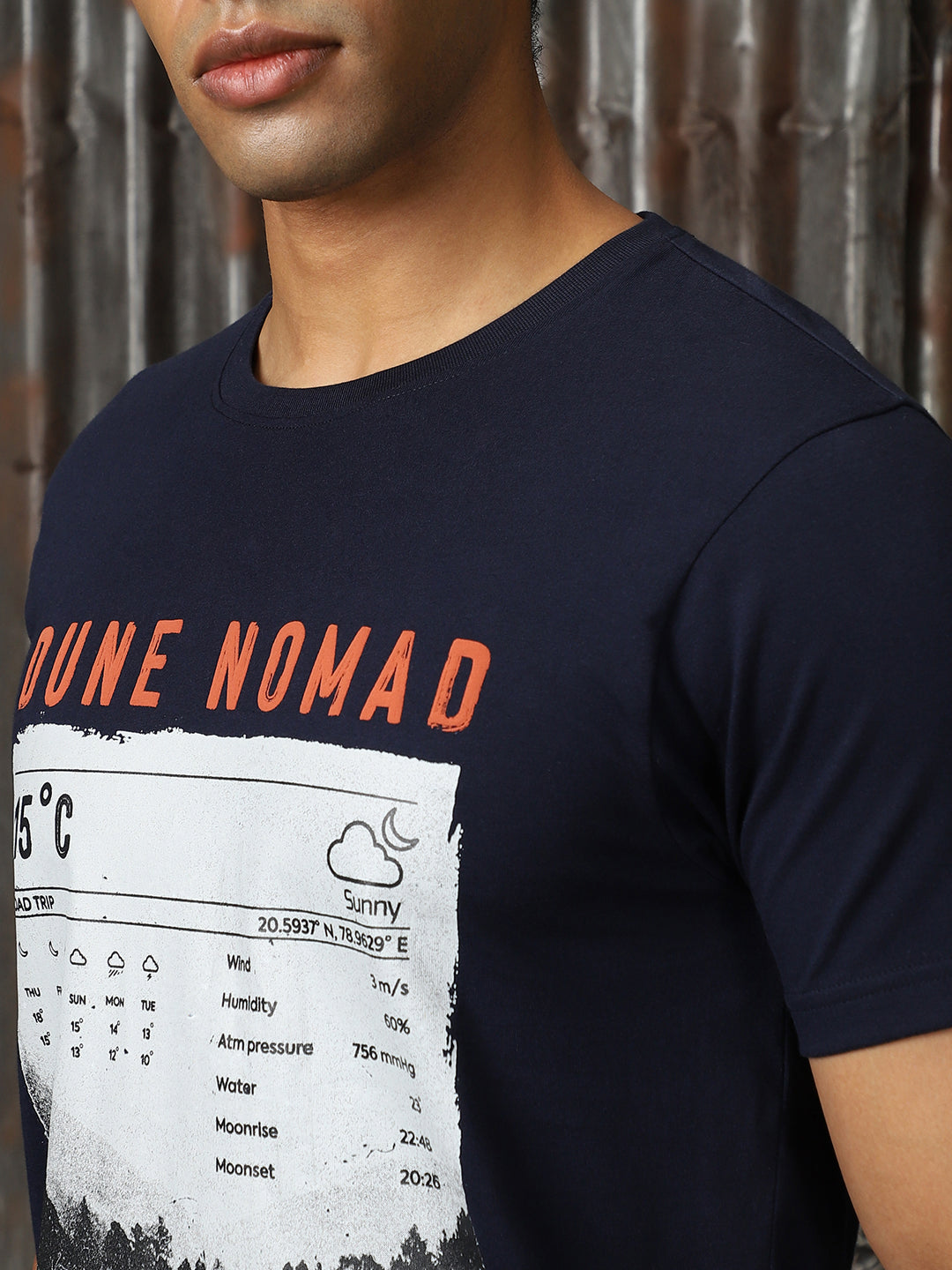 Men Printed Cotton Regular Fit  Round neck Short Sleeve T-Shirts