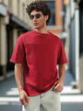 High Star Men Cotton Solid Relaxed fit Crew neck Halfsleeve Tshirts