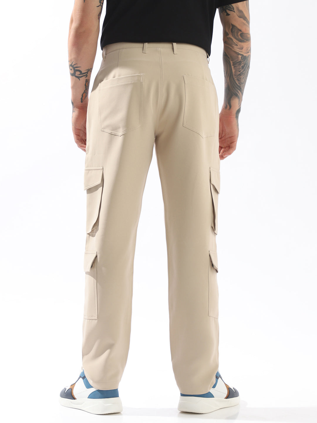 High Star Men Comfort Loose Fit Easy Wash Trousers