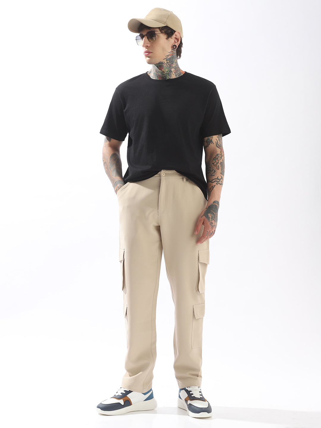 High Star Men Comfort Loose Fit Easy Wash Trousers