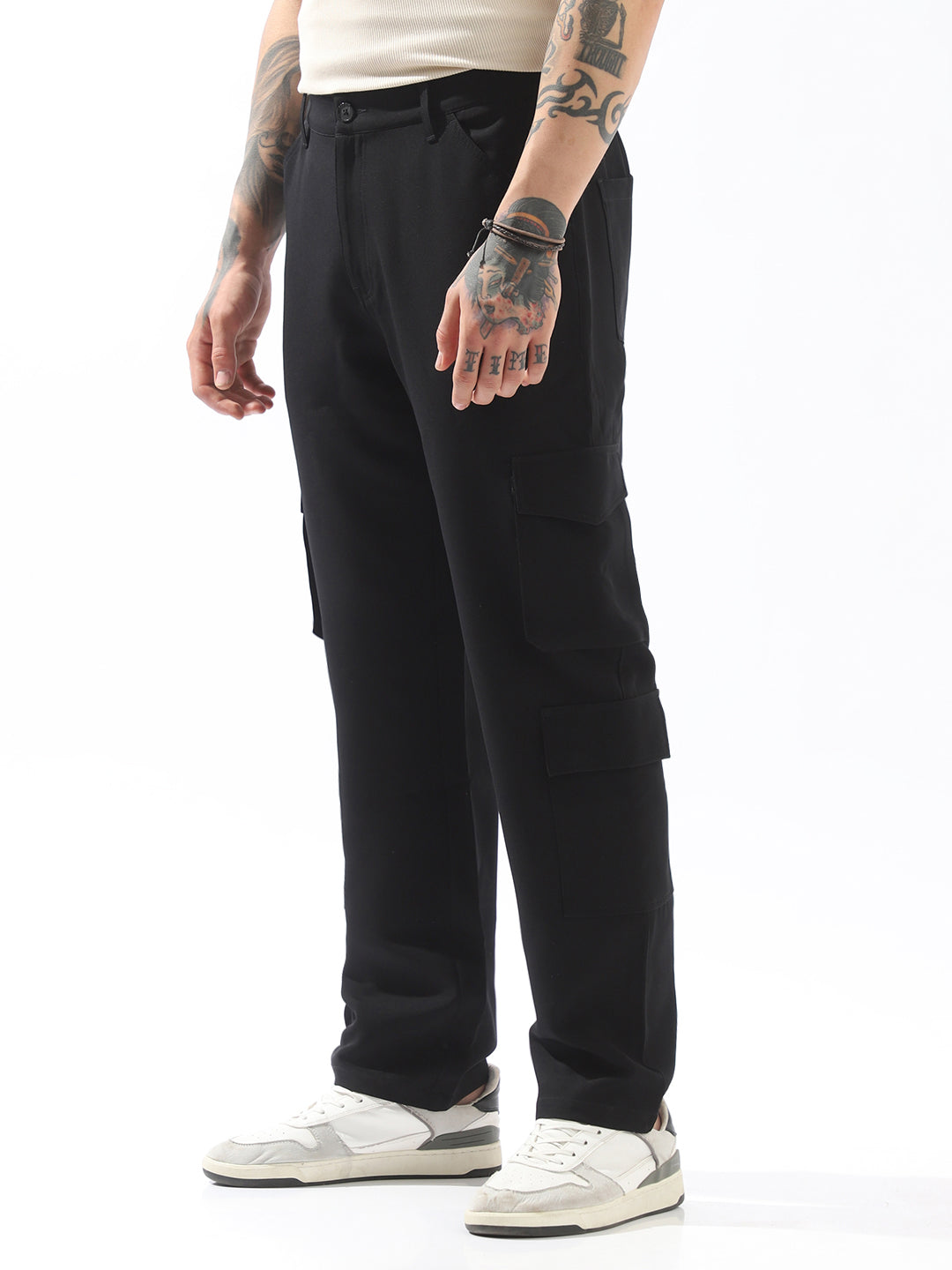 High Star Men Comfort Loose Fit Easy Wash Trousers