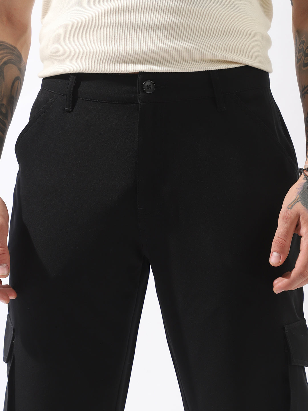 High Star Men Comfort Loose Fit Easy Wash Trousers