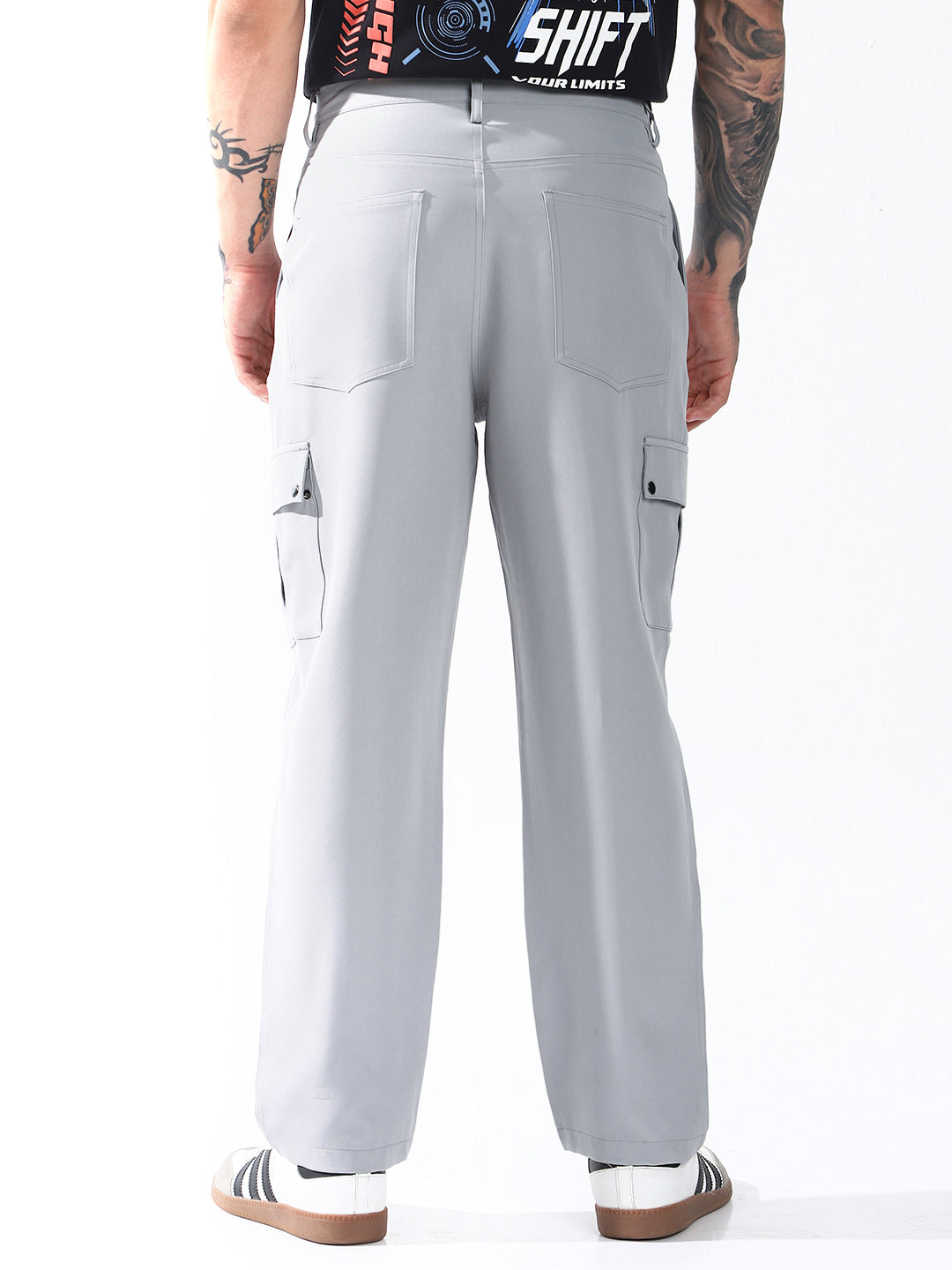 High Star Men Relaxed Straight Leg Easy Wash Korean Trousers