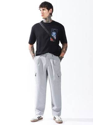 High Star Men Relaxed Straight Leg Easy Wash Korean Trousers