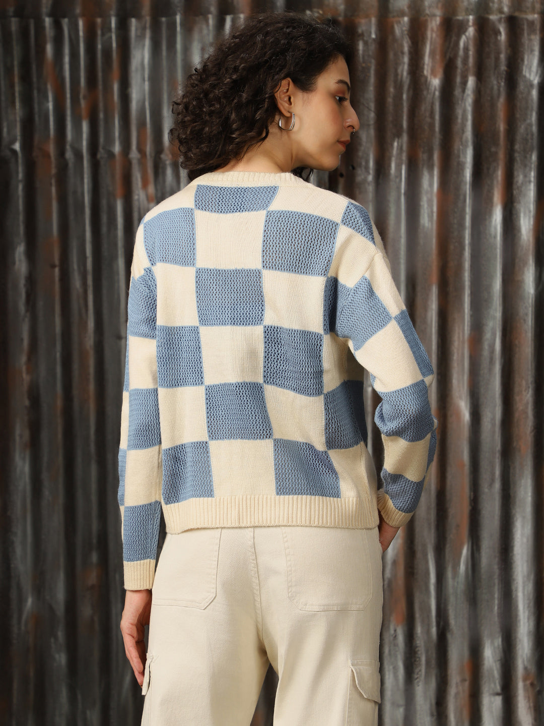 High Star Checked Sweater & Trouser Co-Ords