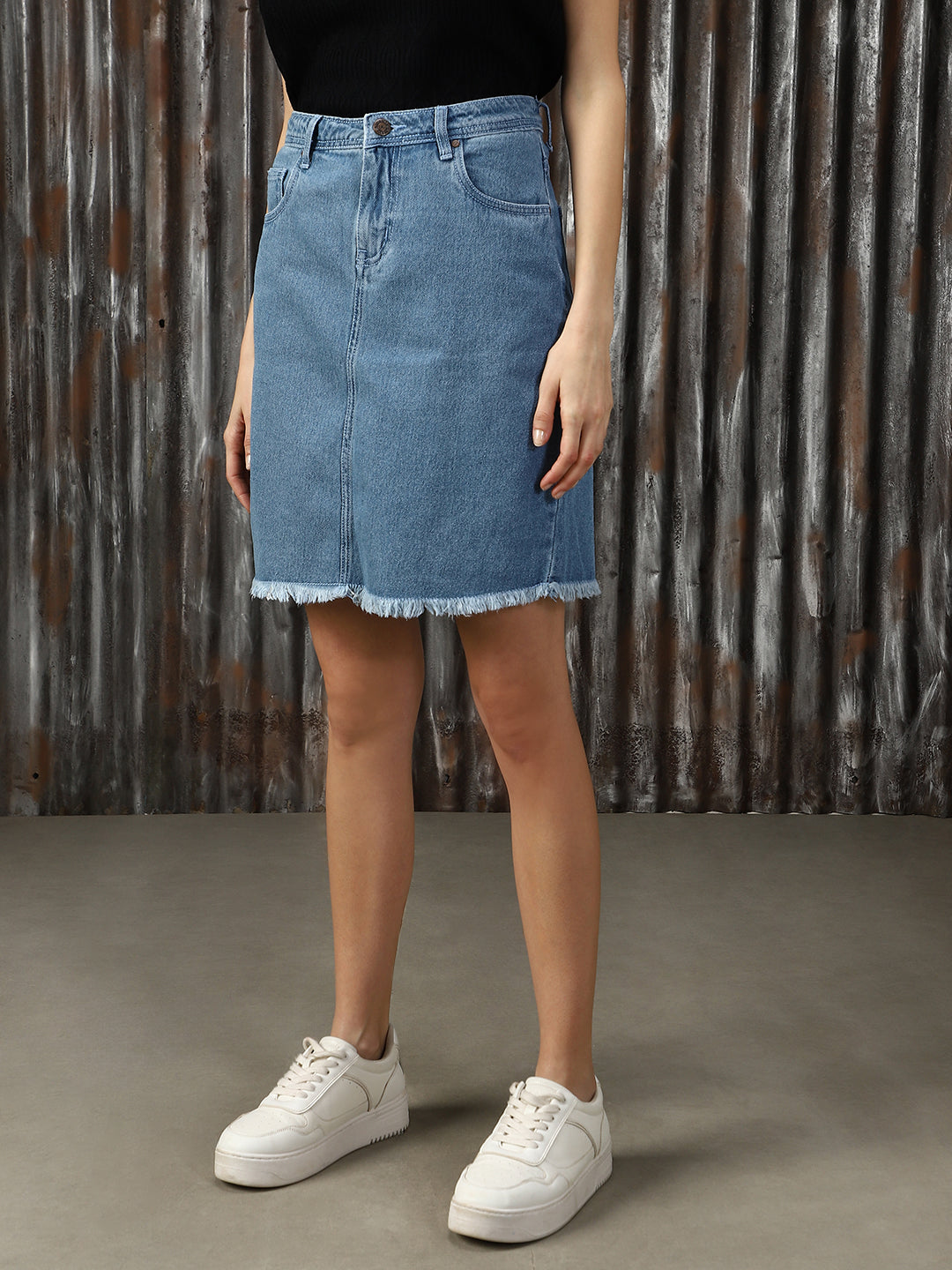 Women Solid Regular Fit Skirt