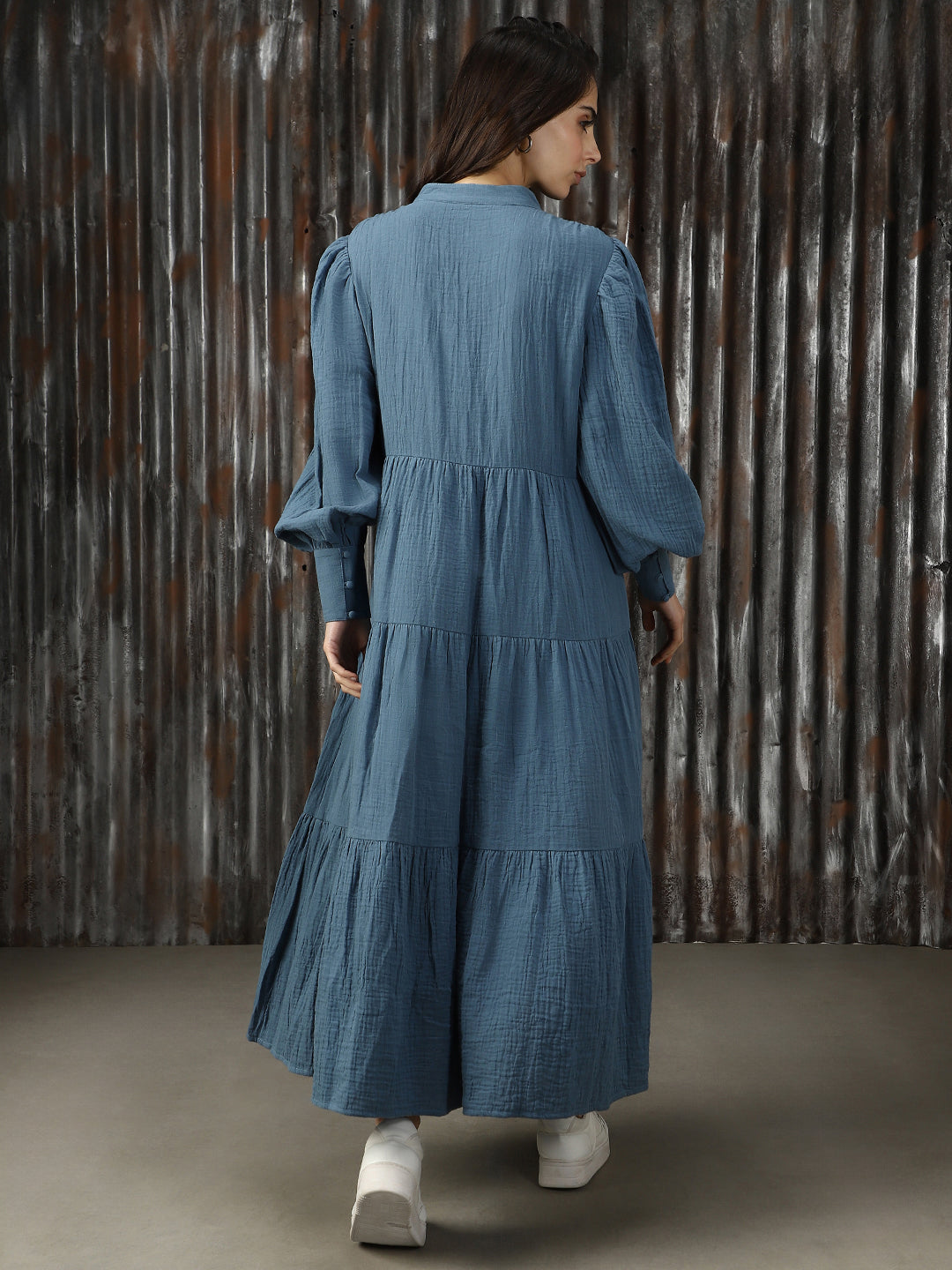 Women Solid Flared Fit Dresses
