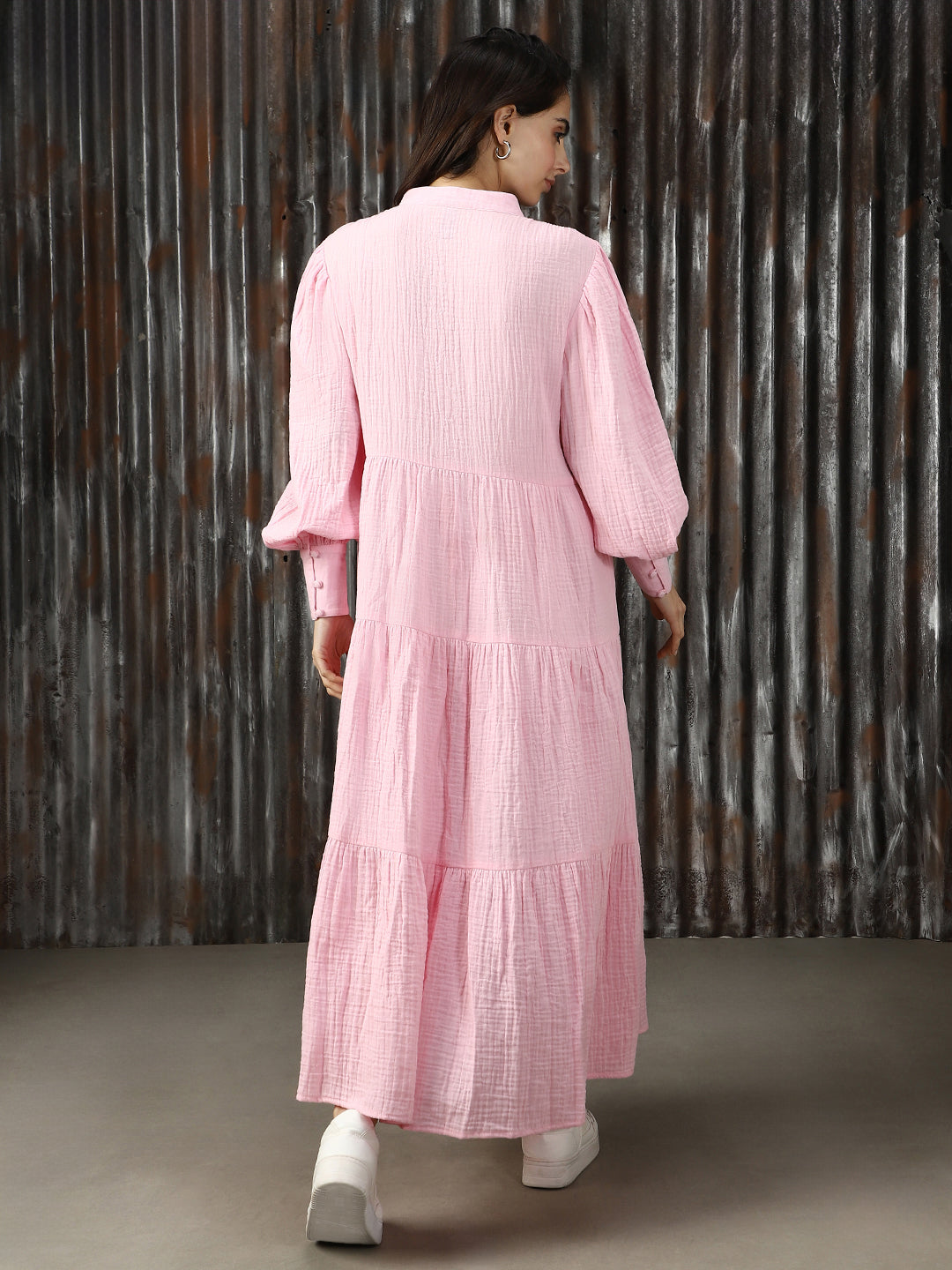 Women Solid Flared Fit Dresses