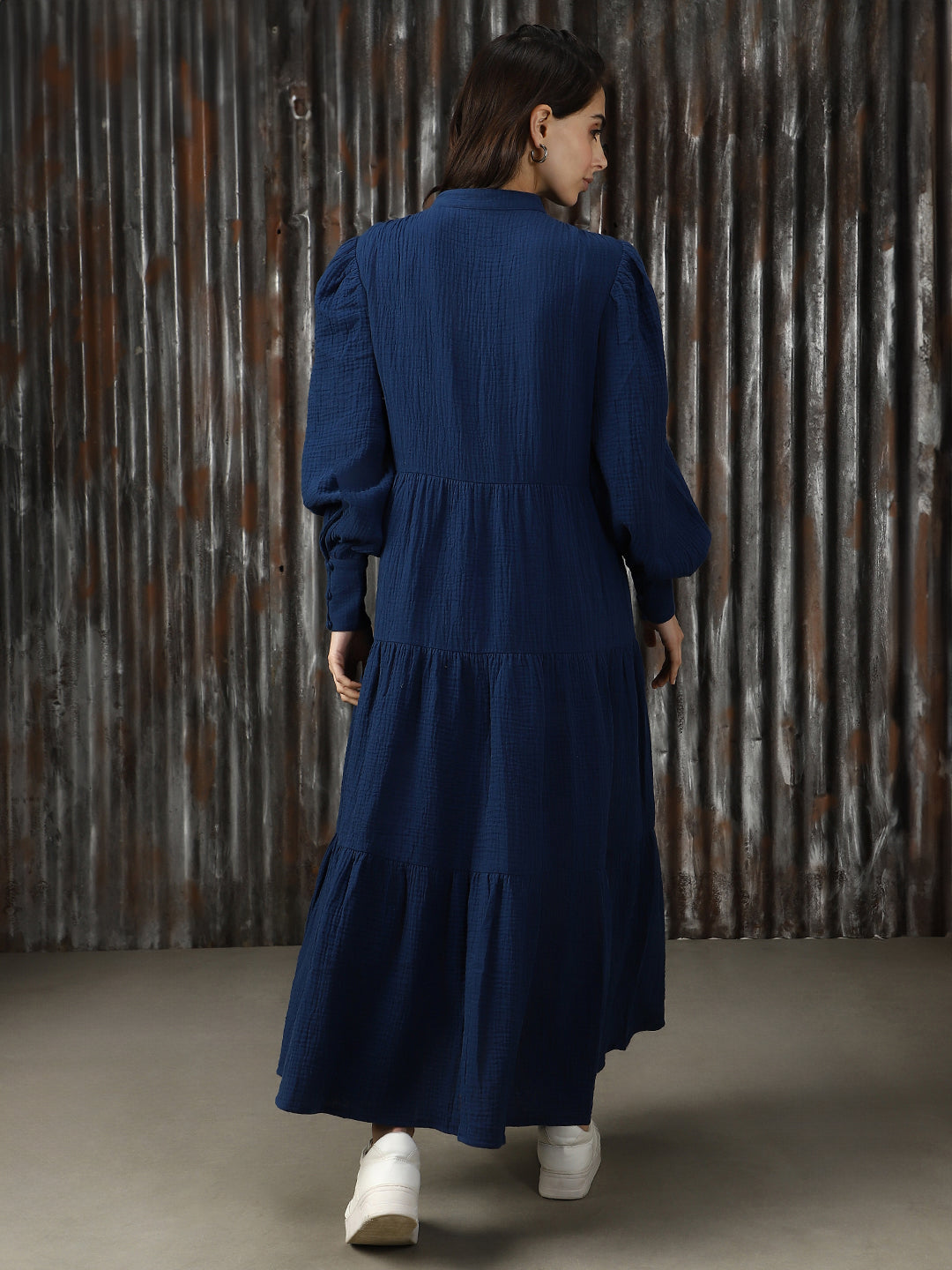 Women Solid Flared Fit Dresses