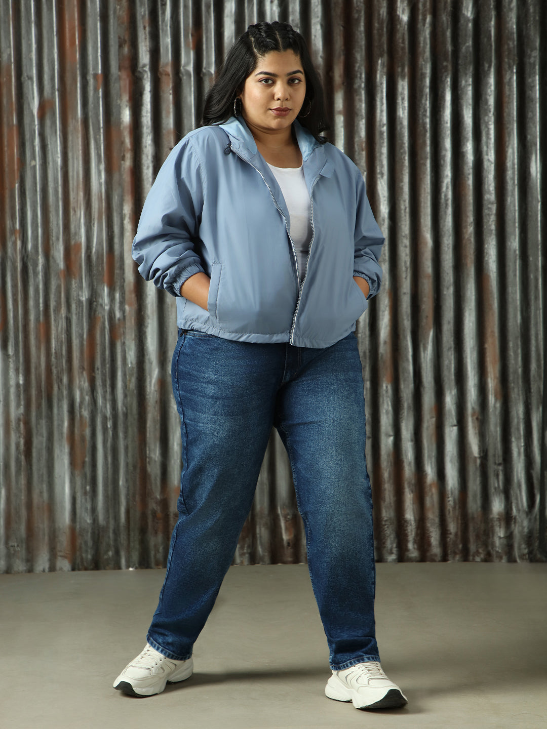 Women Solid Regular Fit Jackets