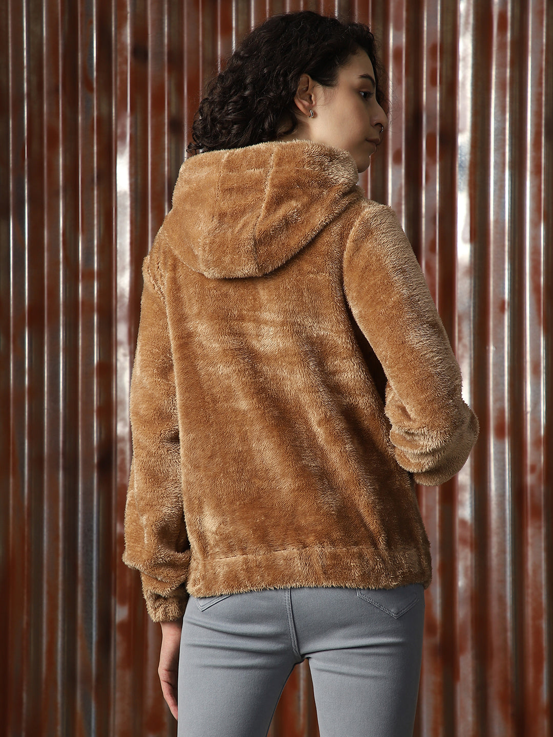 Women Solid Polyster Oversized Fit   Long Sleeve Jackets