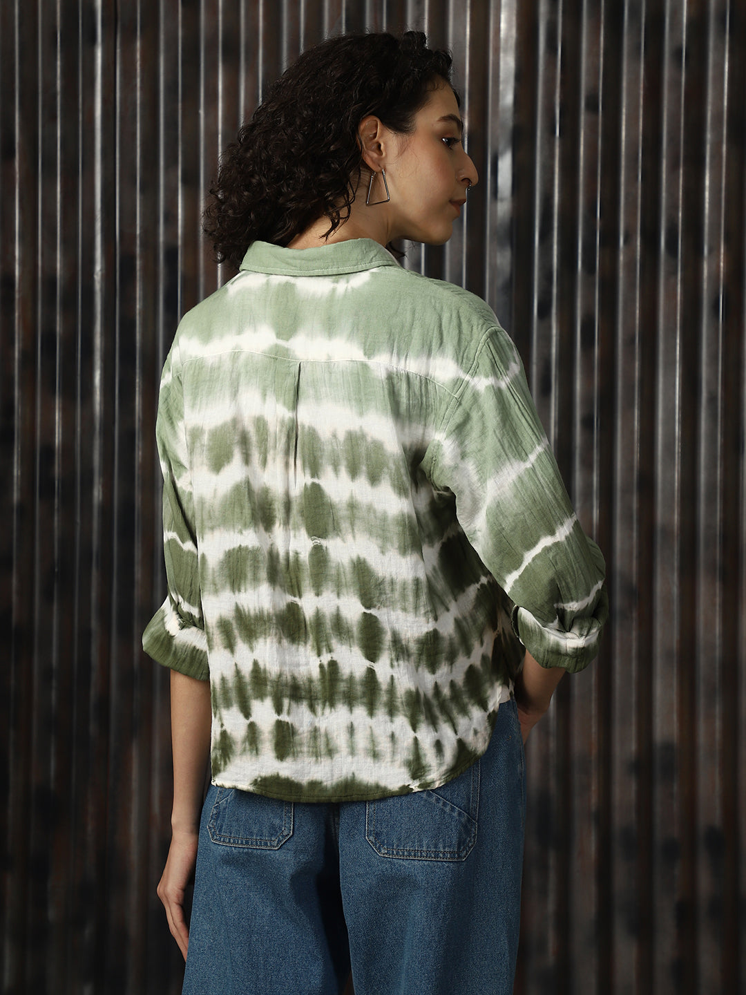 High Star Women Relaxed Opaque Casual Shirt