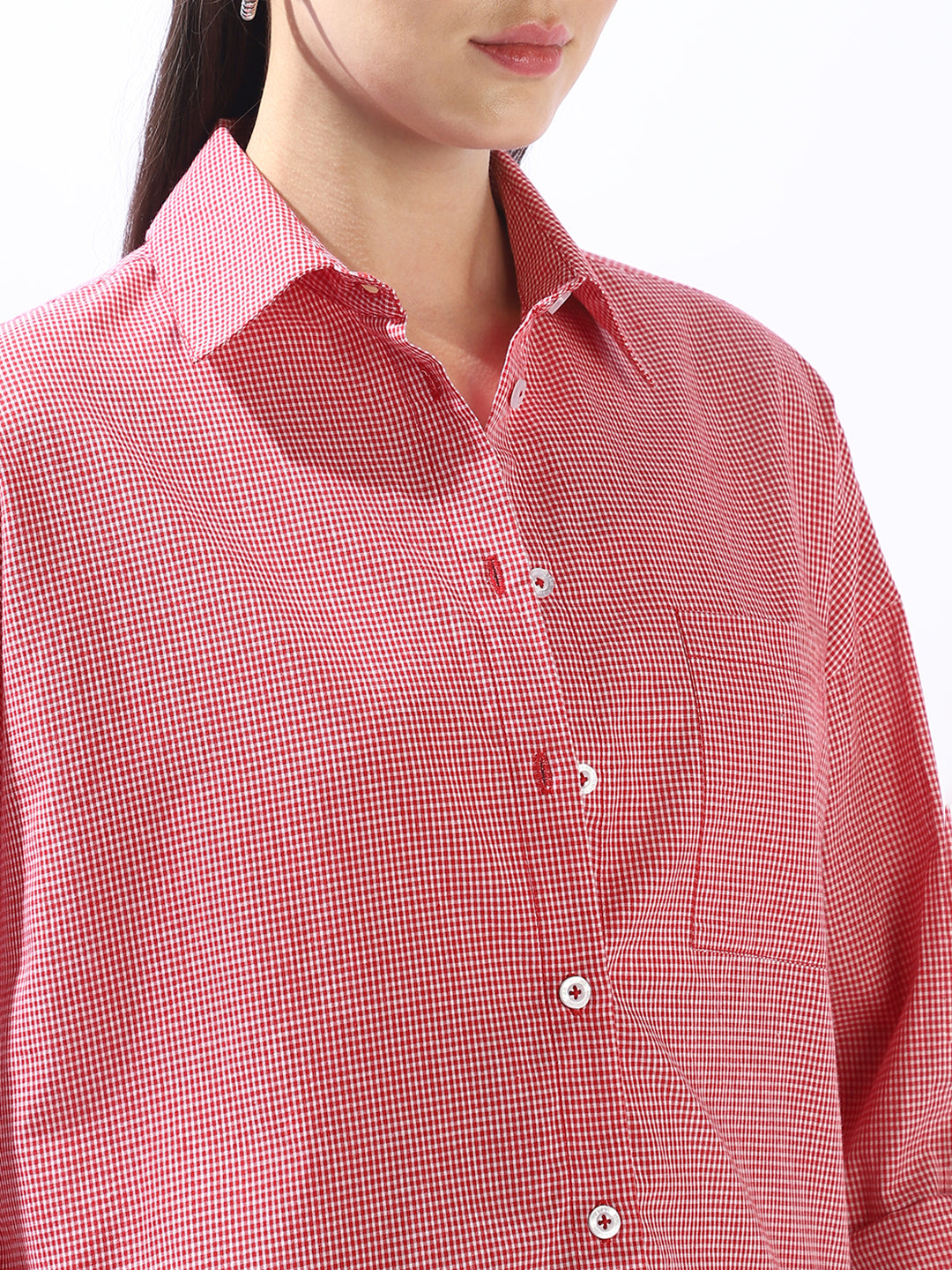 High Star Women Custom Checked Casual Shirt