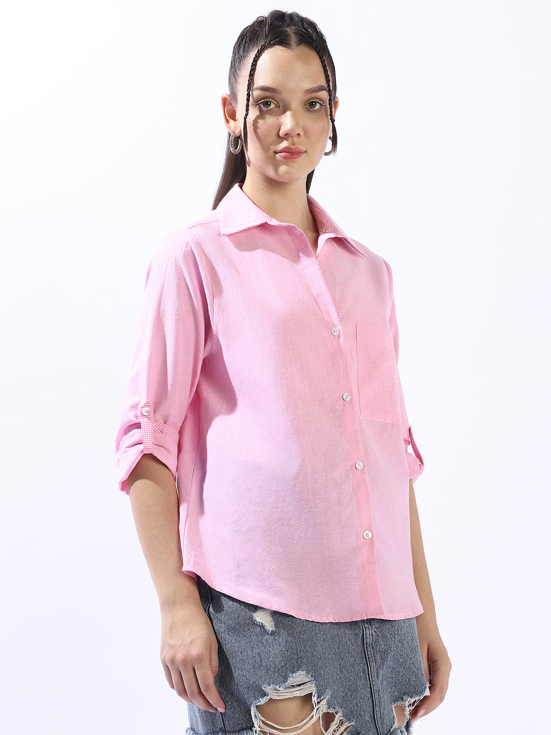 High Star Women Custom Colourblocked Casual Shirt