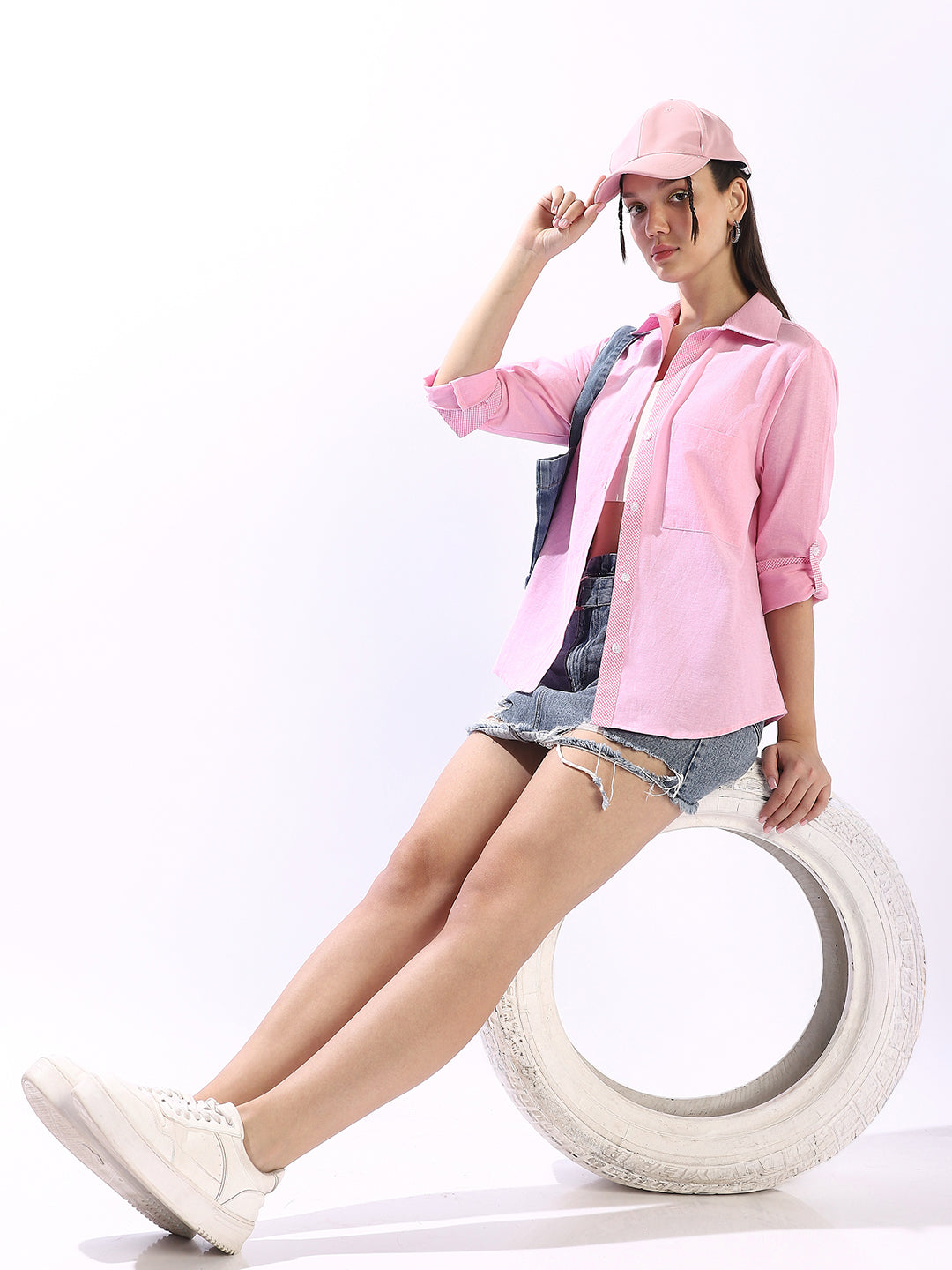 High Star Women Custom Colourblocked Casual Shirt