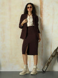 High Star Women Solid Mid length Slim    Skirts