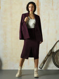 High Star Women Solid Mid length Slim    Skirts