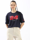 High Star Printed Extended Sleeves Cotton T-shirt