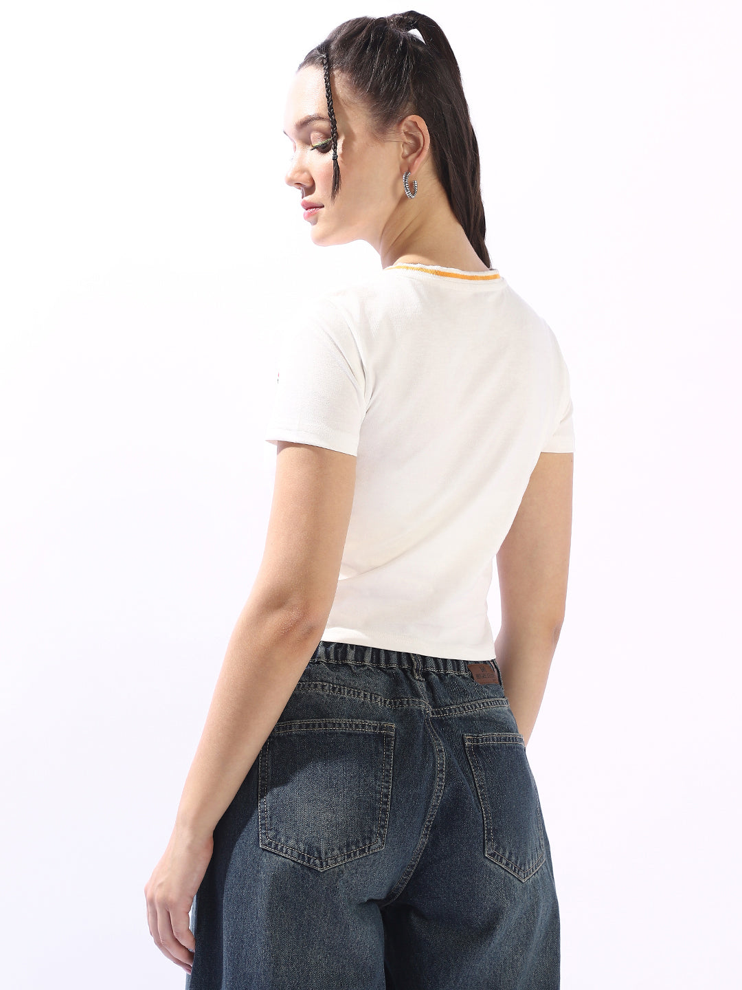 High Star Printed Slim Fit Cotton T-shirt