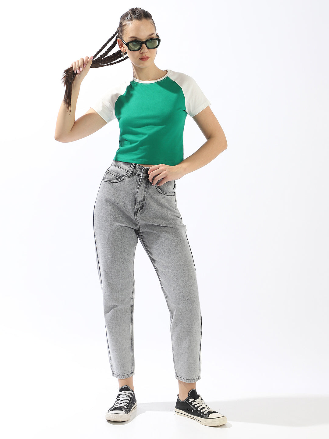 High Star Printed Cut Outs Slim Fit Cotton T-shirt