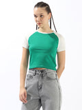 High Star Printed Cut Outs Slim Fit Cotton T-shirt