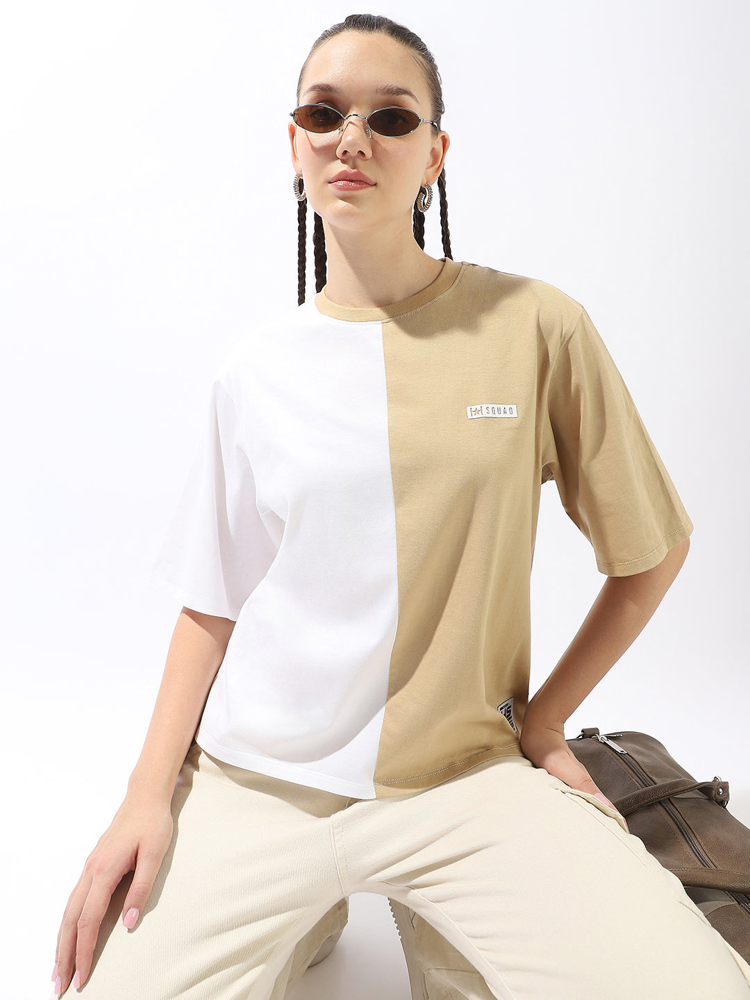 High Star Colourblocked Cotton T-shirt
