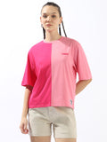 High Star Colourblocked Drop-Shoulder Sleeves Cotton T-shirt