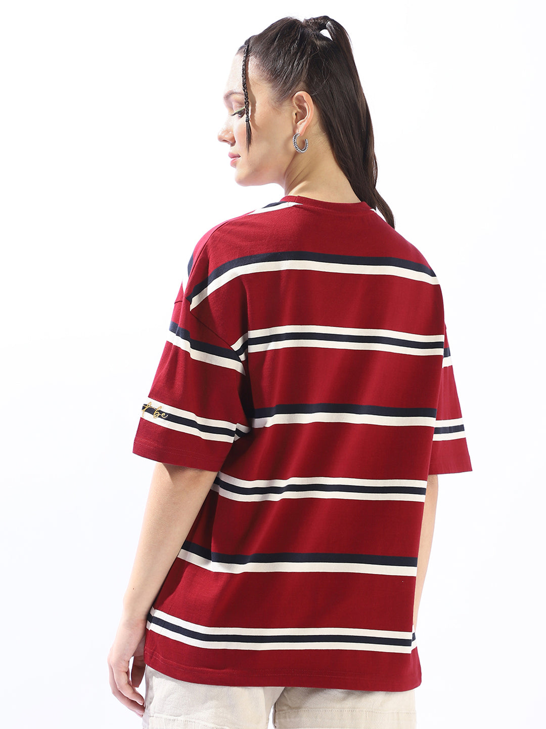 High Star Striped Cotton T-shirt