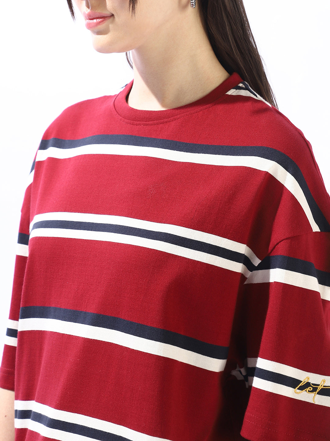 High Star Striped Cotton T-shirt