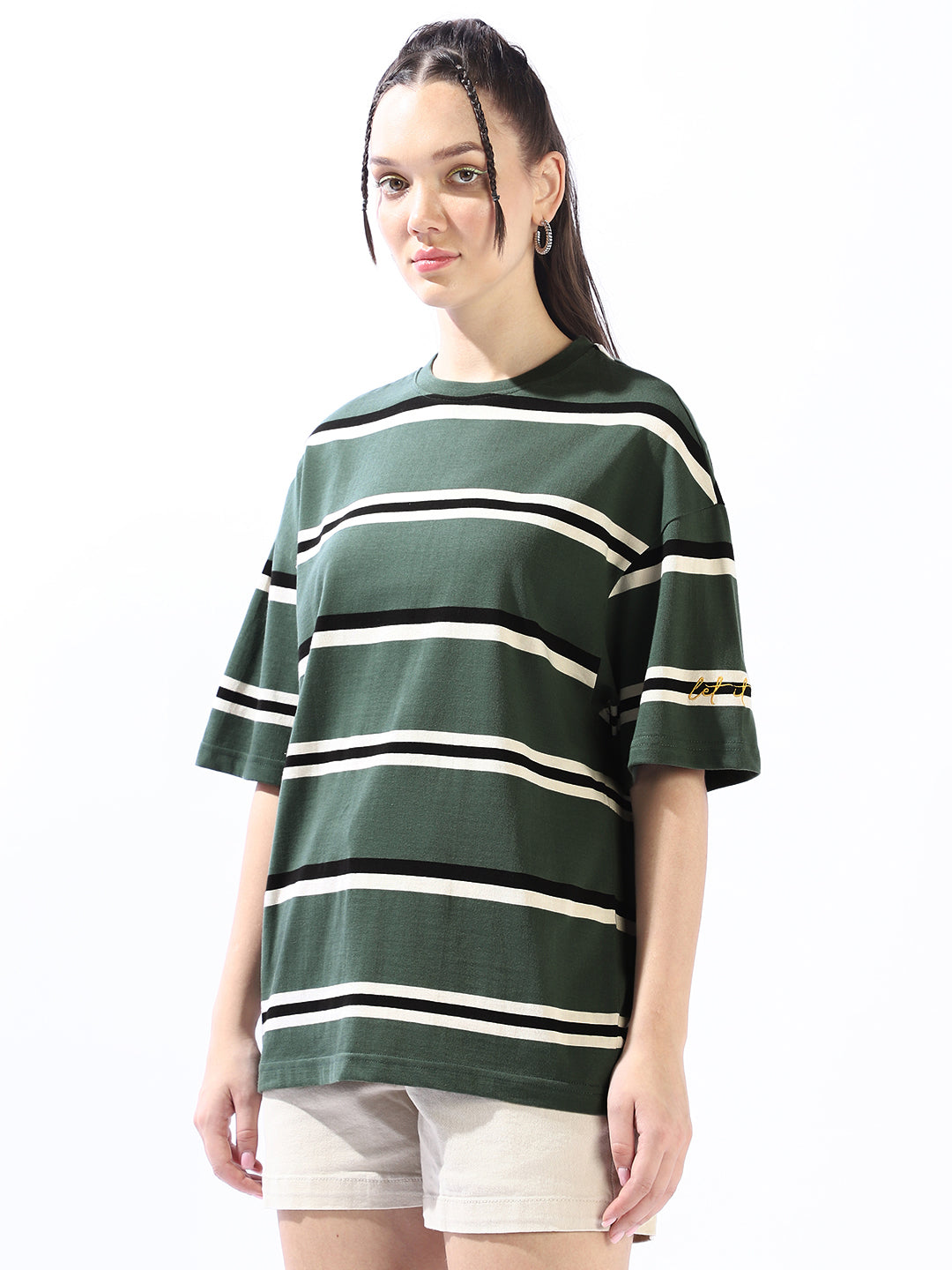 High Star Striped Cotton T-shirt