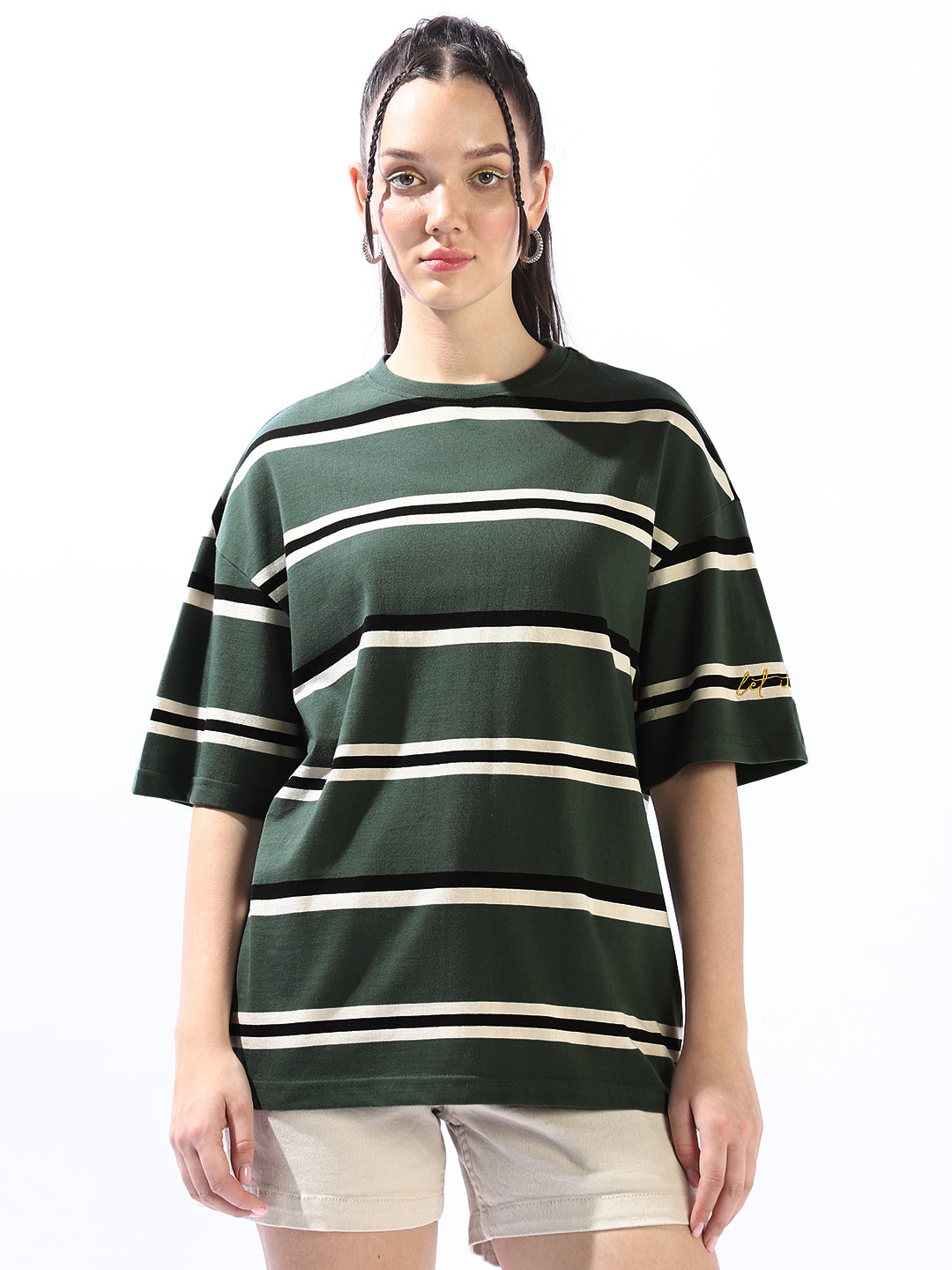 High Star Striped Cotton T-shirt