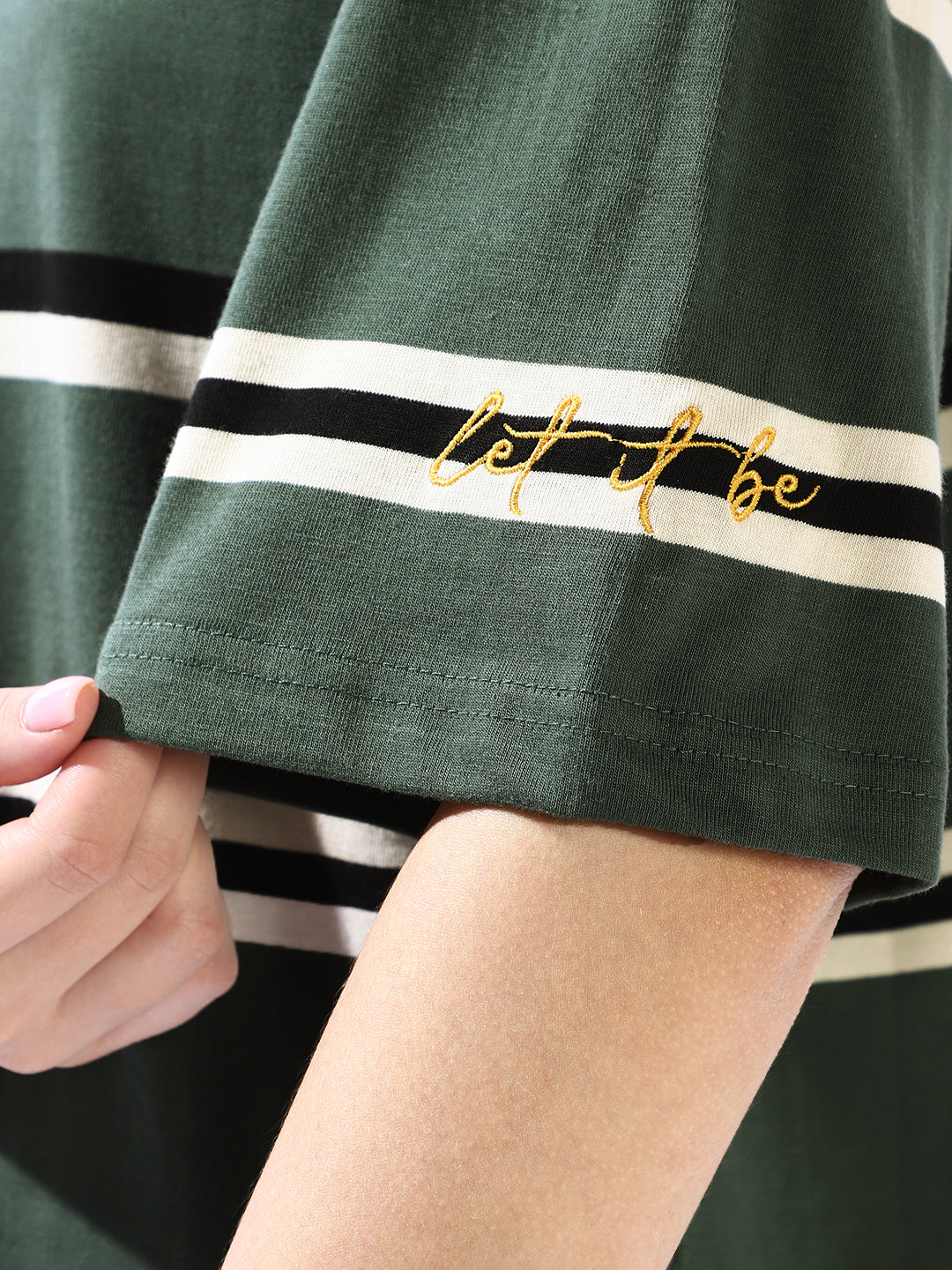 High Star Striped Cotton T-shirt